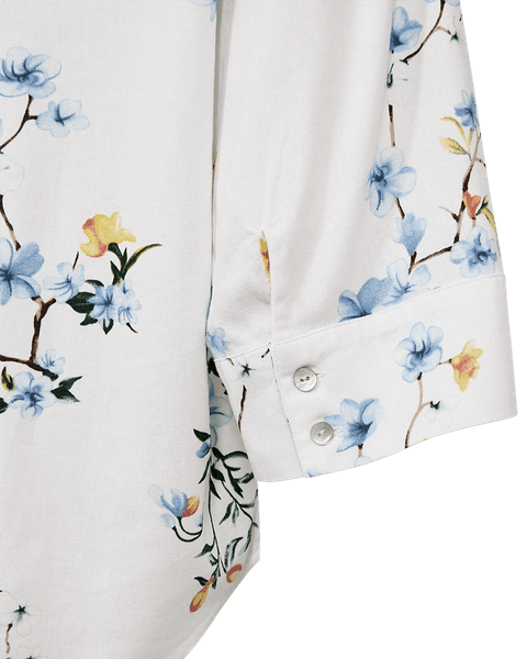 Hovedbilde LAVISCO SKJORTE - BLÅ BLOMSTER