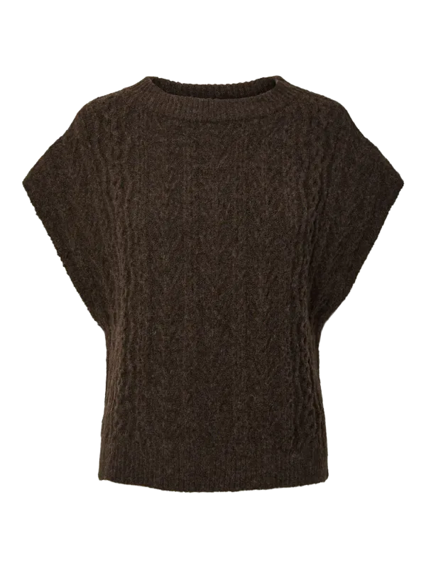 NOSIE VEST - BRUN
