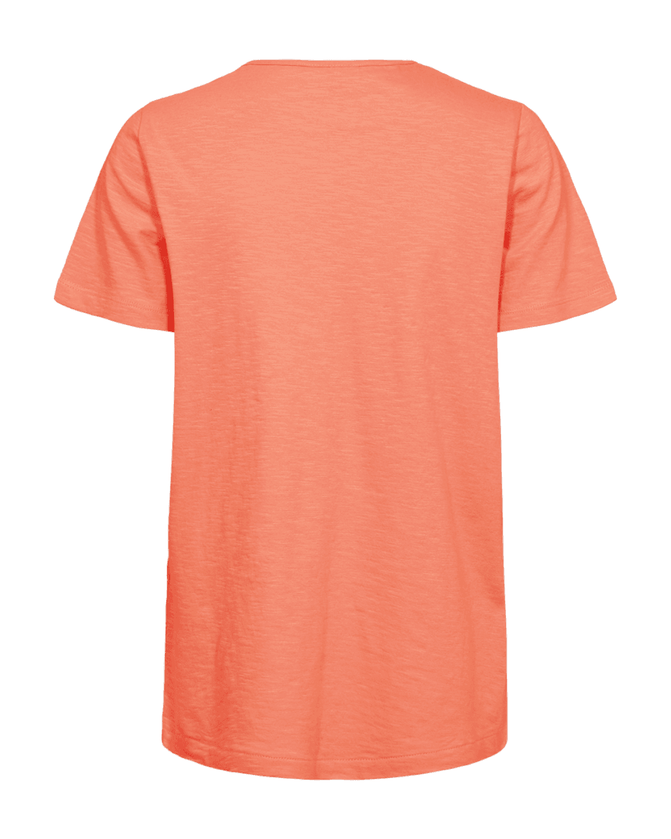 SABINA T-SHIRT V-HALS - ORANGE