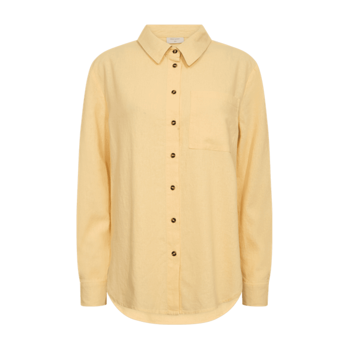 LAVA LIN/VISCOSE SKJORTE - GOLDEN HAZE