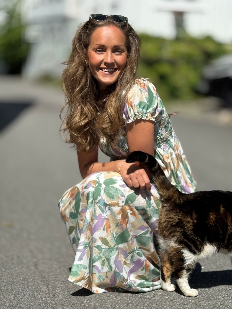 LISE MAXI DRESS - GRØNN MIX