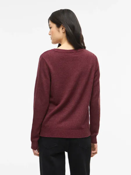 Hovedbilde VIRIL GENSER O-NECK - PLOMME