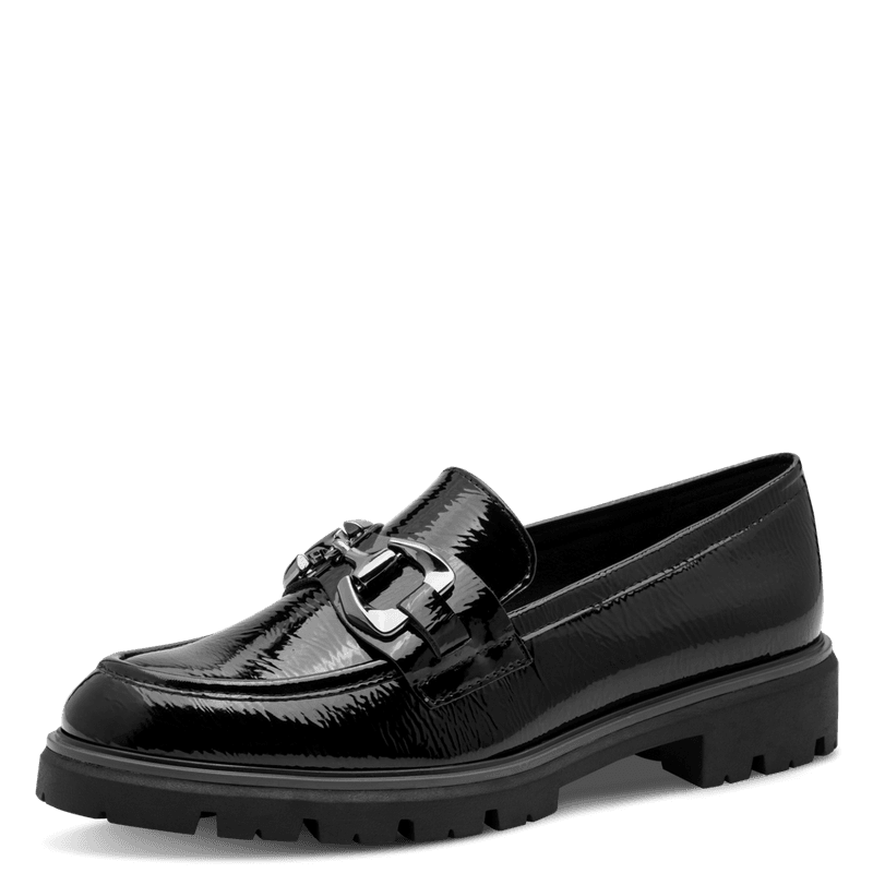 LOAFER M/LENKE - SORT PATENT