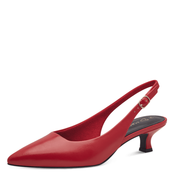Hovedbilde PUMPS SNERTEN HÆL M/SLINGBACK - RØD