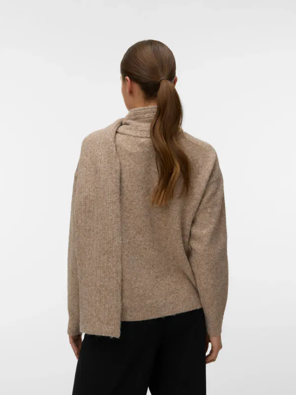 GIANNA GENSER M/SKJERF - CAMEL MELERT