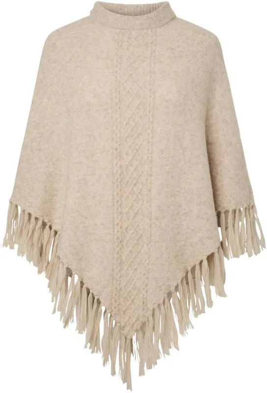 AVIA PONCHO M/FRYNSER - LYS CAMEL MELERT