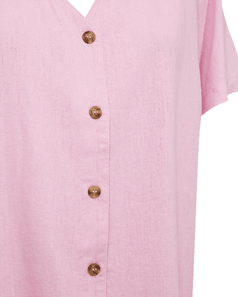 Hovedbilde LAVA LIN/VISCOSE BLUSE V-HALS - ROSA