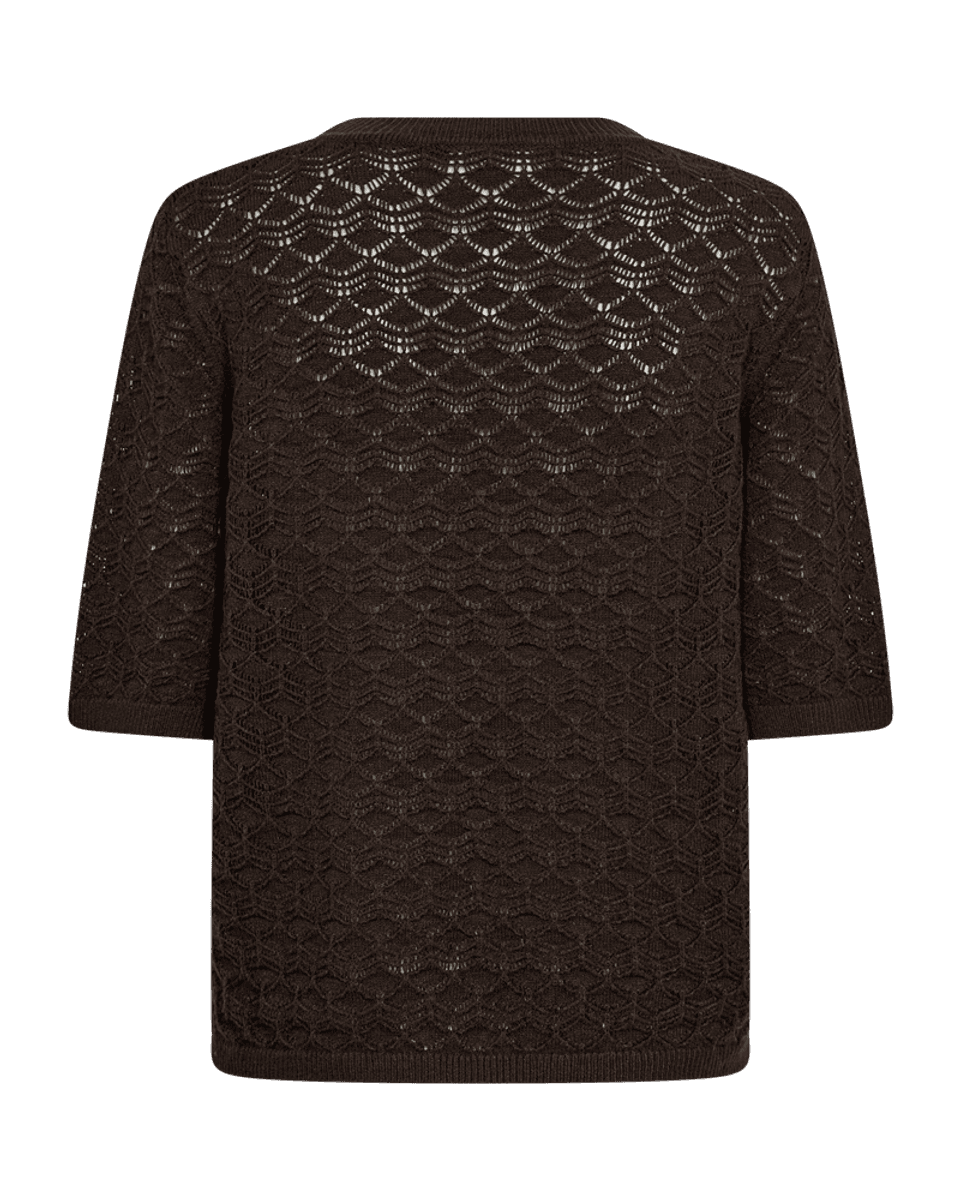 CLARRY GENSER DIAMANTSTRIKK - BRUN