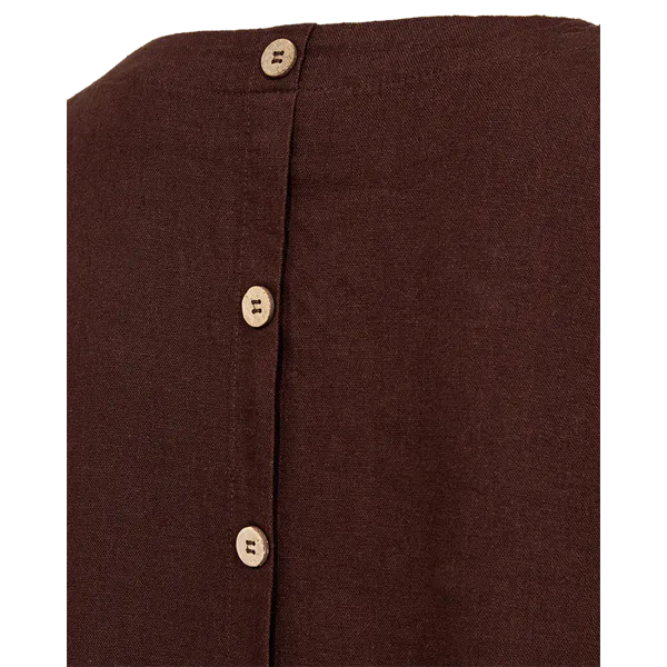 Hovedbilde LAVA KJOLE M/KNAPPER BAK - BRUN