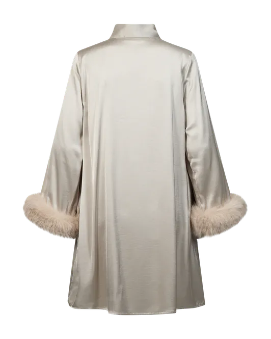 Hovedbilde DOVE KJOLE M/FAKE FUR  - MOONBEAM