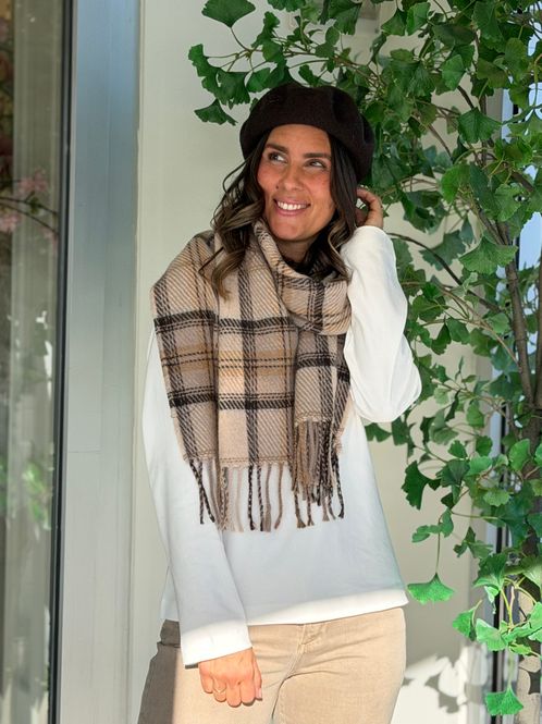 Hovedbilde SKJERF ULLMIX RUTER - CAMEL / BRUN