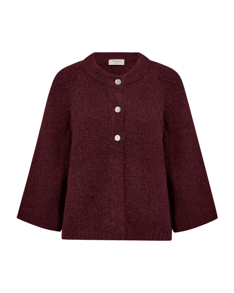 LULU CARDIGAN - PLOMME