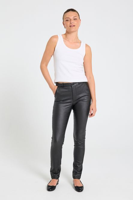 Hovedbilde SOLVEJ CHINOS BUKSE COATED - SORT
