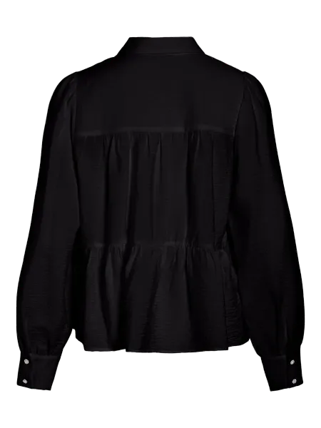 Hovedbilde KATRIA BLUSE M/BLINGKNAPPER - SORT