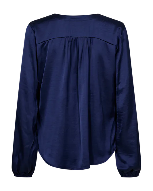 Hovedbilde DOVE SATENG BLUSE - PATRIOT BLUE