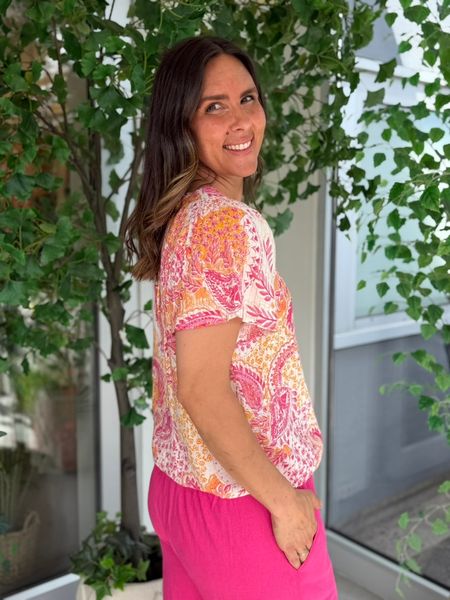 Hovedbilde NINA TOPP PAISLEY - ROSA/ORANGE