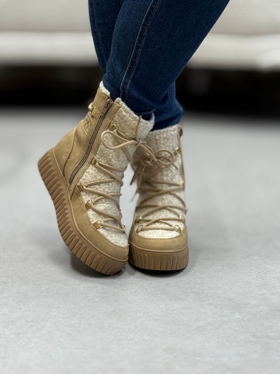 VINTERBOOTS M/TEDDY - NOUGAT