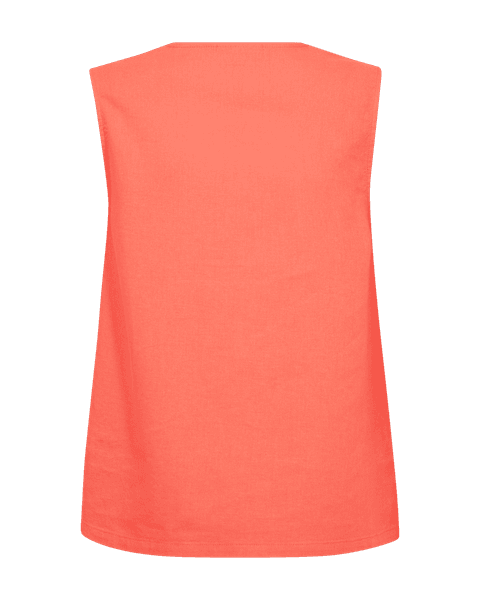Hovedbilde LAVA LIN/VISCOSE TOPP V-HALS - ORANGE