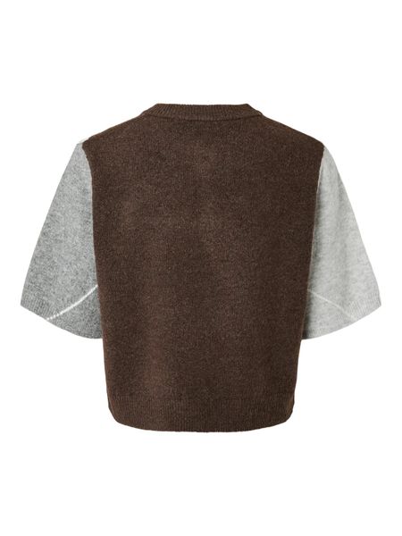 Hovedbilde SALLY KNIT CARDIGAN 2/4 - BRUN CHECK