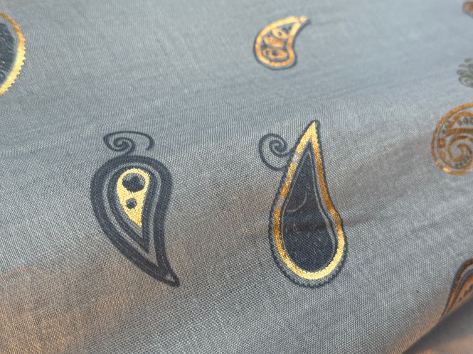 Hovedbilde SKJERF M/PAISLEY - MELLOMBLÅ/NAVY