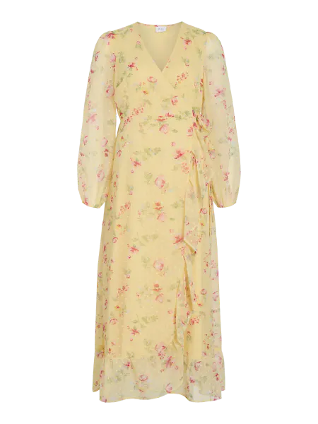 Hovedbilde EDEE LANG KJOLE - GUL / FLOWERS