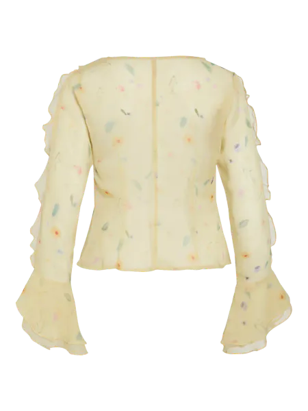 Hovedbilde EMMY BLUSE M/VOLANG - GUL