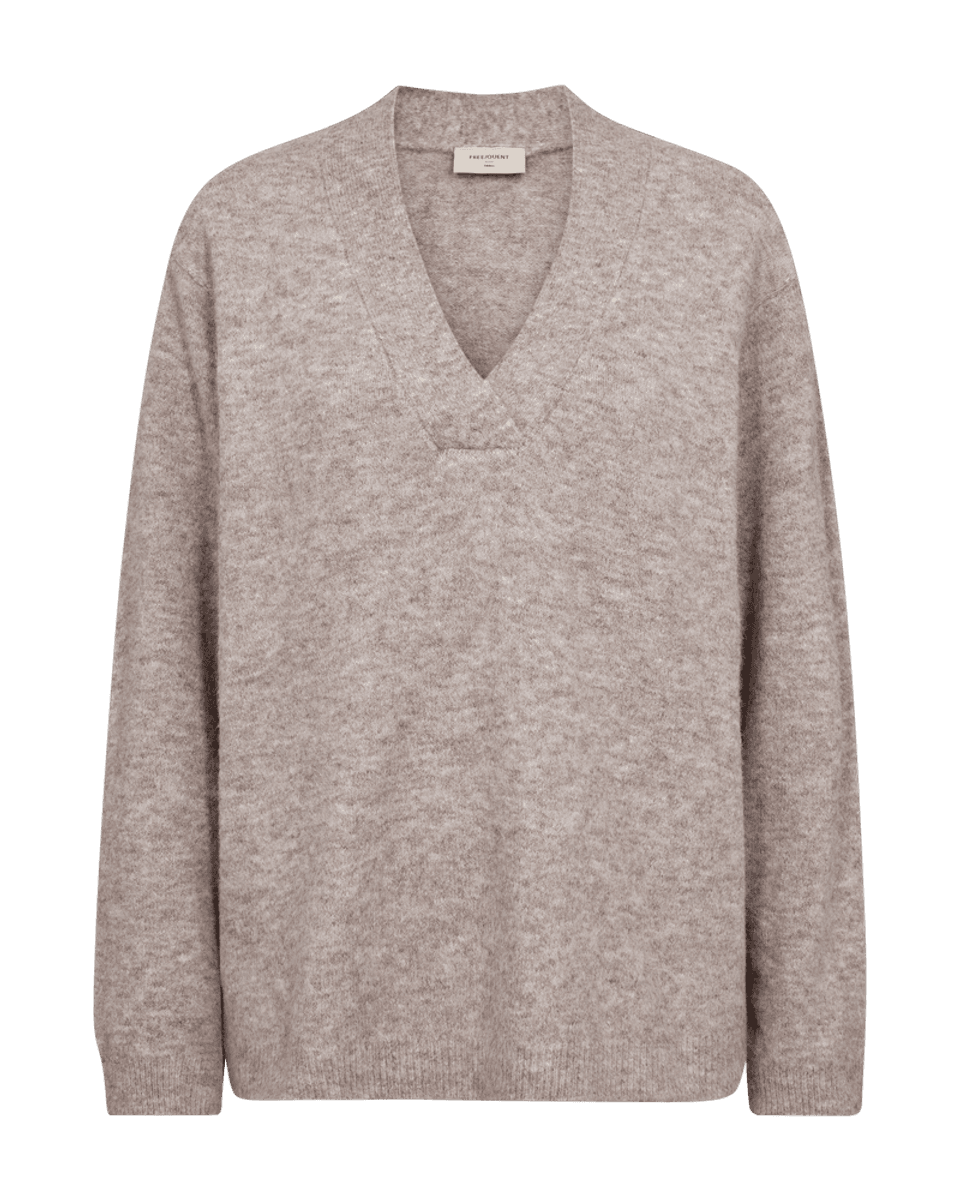 GRESEVALIN PULLOVER - TAUPE MELERT