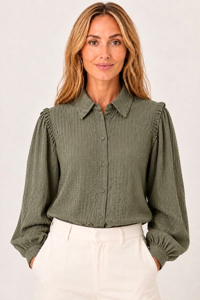 Hovedbilde NOELLE BLUSE - OLIVEN