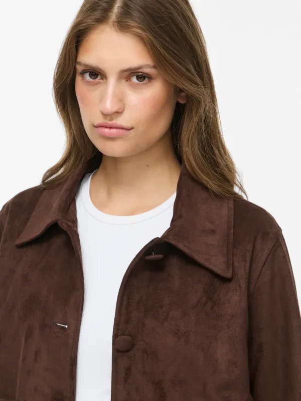 OLUNA SEMSKET LOOK JAKKE - BRUN