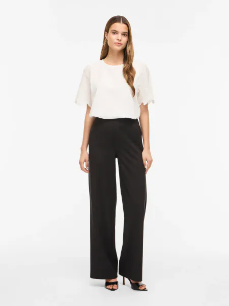 Hovedbilde CELIANA T-SHIRT M/EMBRO ERM - OFFWHITE