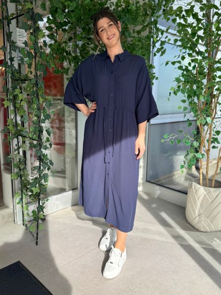 Hovedbilde LOVY VISCOSE KJOLE - NAVY