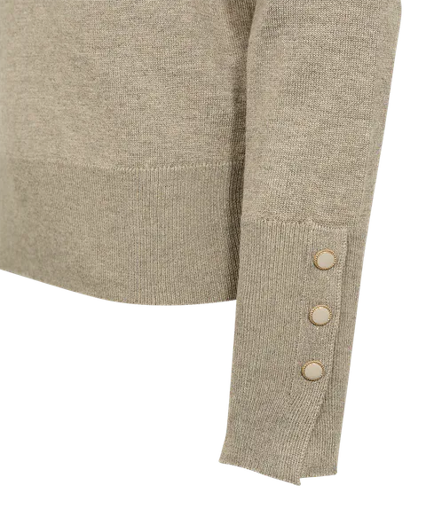 Hovedbilde KATIE GENSER FRILL & V-HALS - MOONBEAM