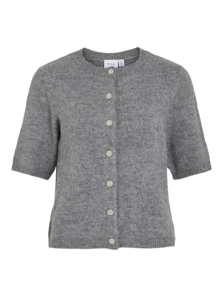 Hovedbilde DAINTY CARDIGAN KORT ERM - GRÅ MELERT