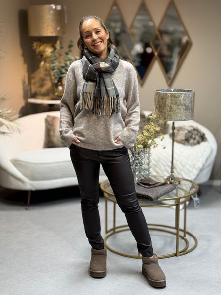 Hovedbilde SKJERF M/CHECK - BRUN/SAND/GRÅ