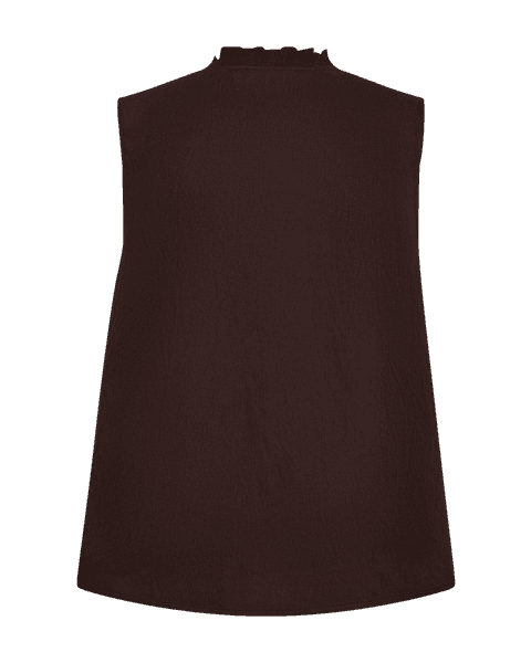 Hovedbilde ALLY ERMLØS BLUSE - BRUN
