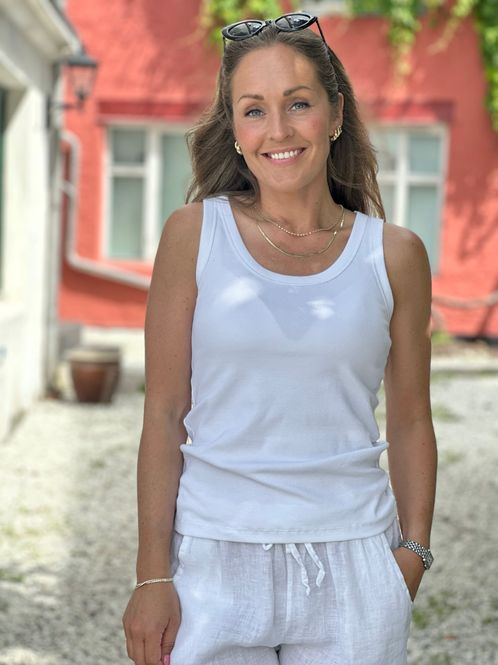 Hovedbilde HI RIBB TOPP - HVIT