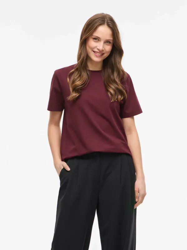 NORA T-SHIRT - PLOMME
