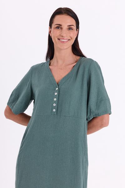 Hovedbilde LAVA KJOLE V-HALS - GRØNN