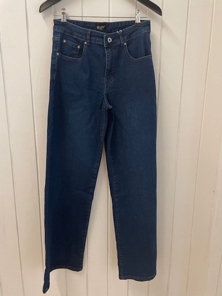 VEGA FLARE JEANS 82 CM - MØRK JEANS