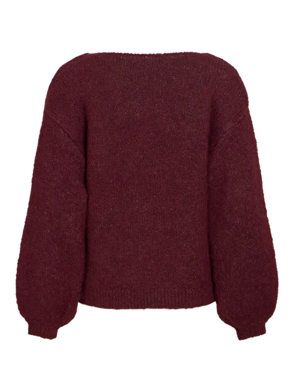 MARLEY KNIT PULLOVER - PLOMME