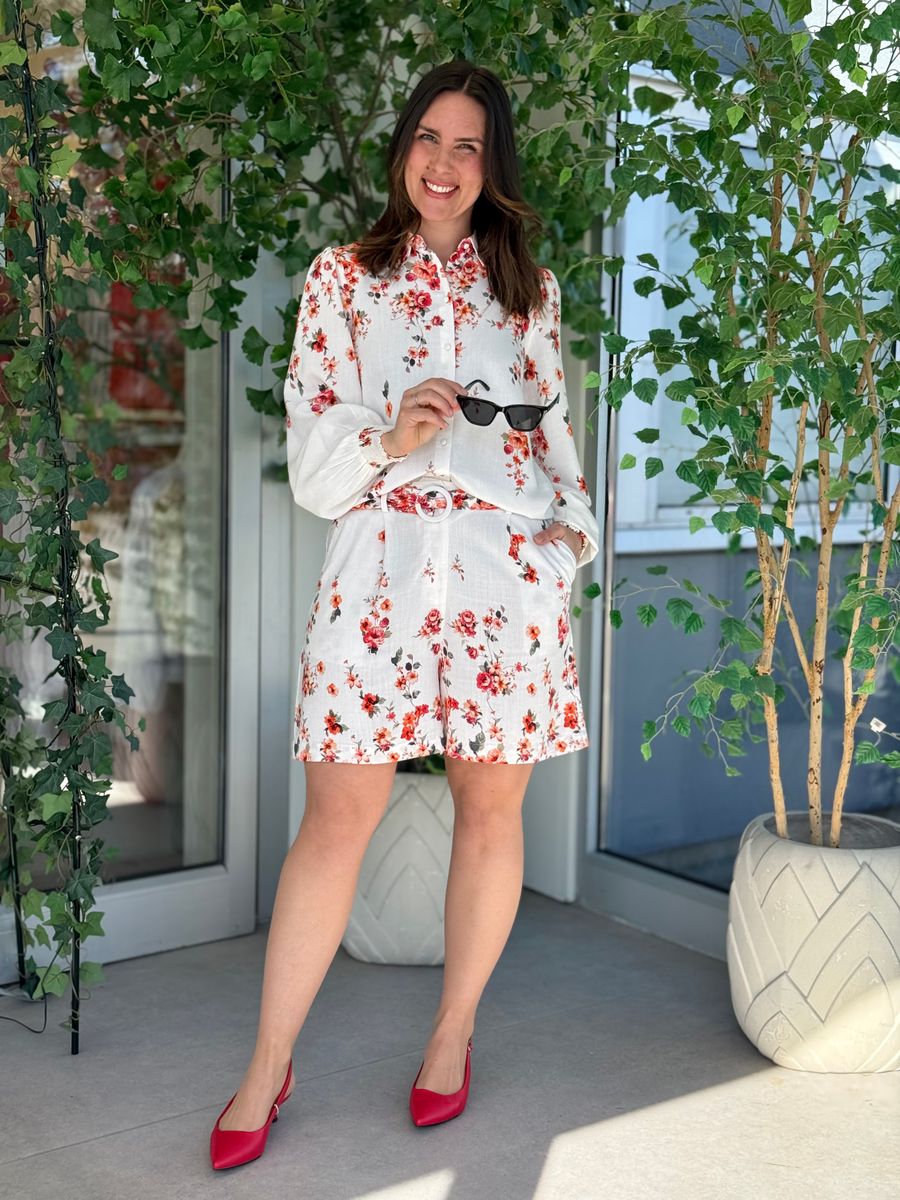 ELMA BAI BLUSE FLOWER - CREAM